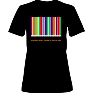 Susanne Wolfsohn T-Shirt Farbstrichcode Schwarz
